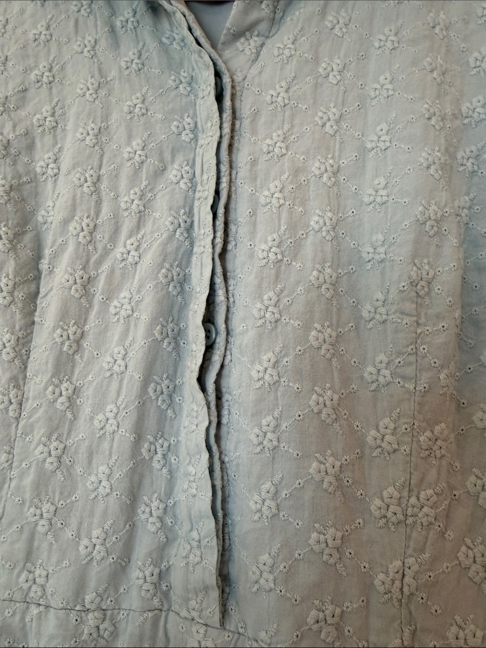 Gal Meets Glam Anthropology Collection Eyelet Collared Midi Dress - Picture 7 of 9